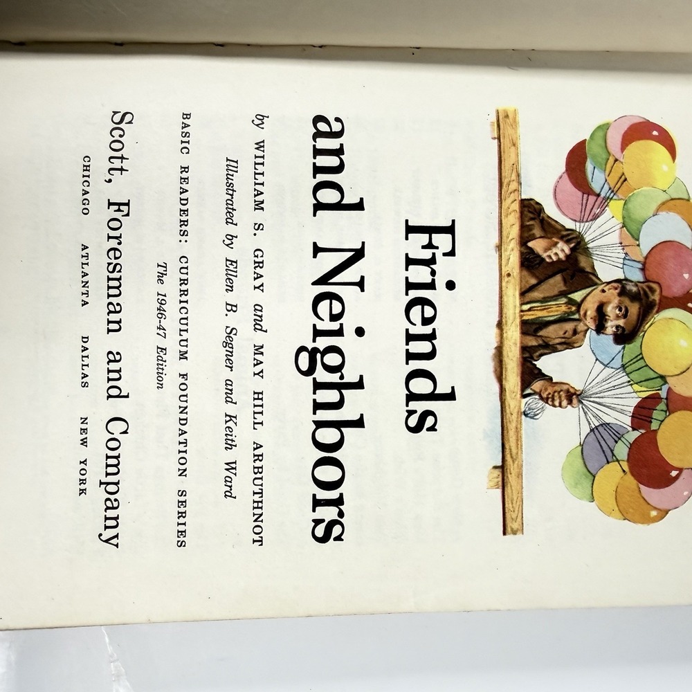 Vintage 1940s–1950s Basic Readers School Books Lot of 3 Hardcover - Picture 7 of 10